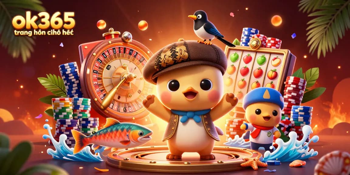 Engage in thrilling gameplay at ok365 trang chủ chính thức with vibrant slot reels and card games.