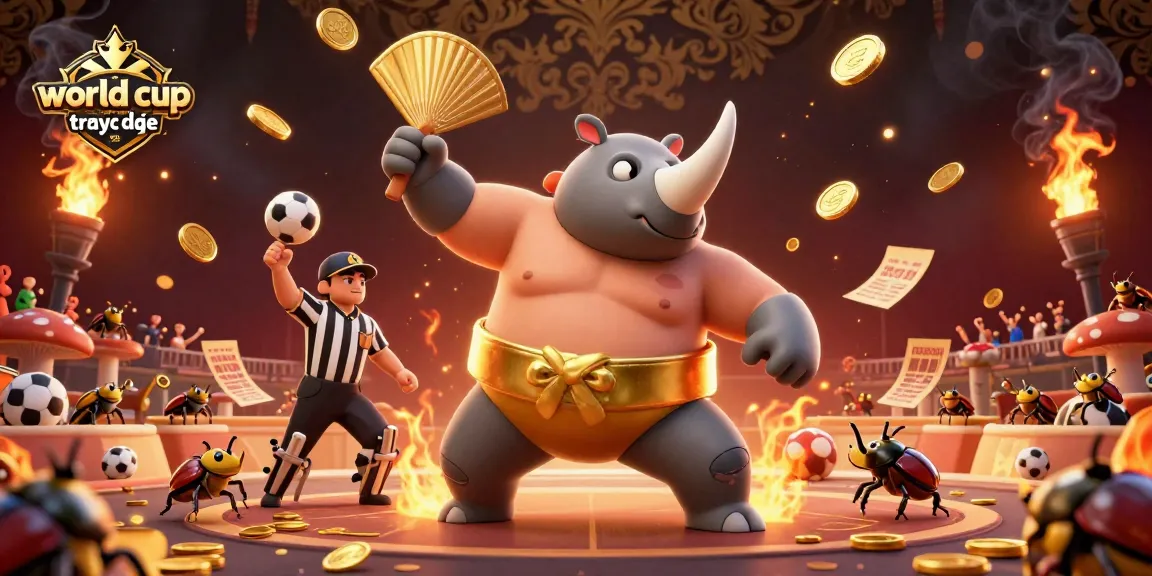 Experience thrilling world cup 2026 trực tiếp action with vibrant characters, flying coins, and a dynamic stadium atmosphere.