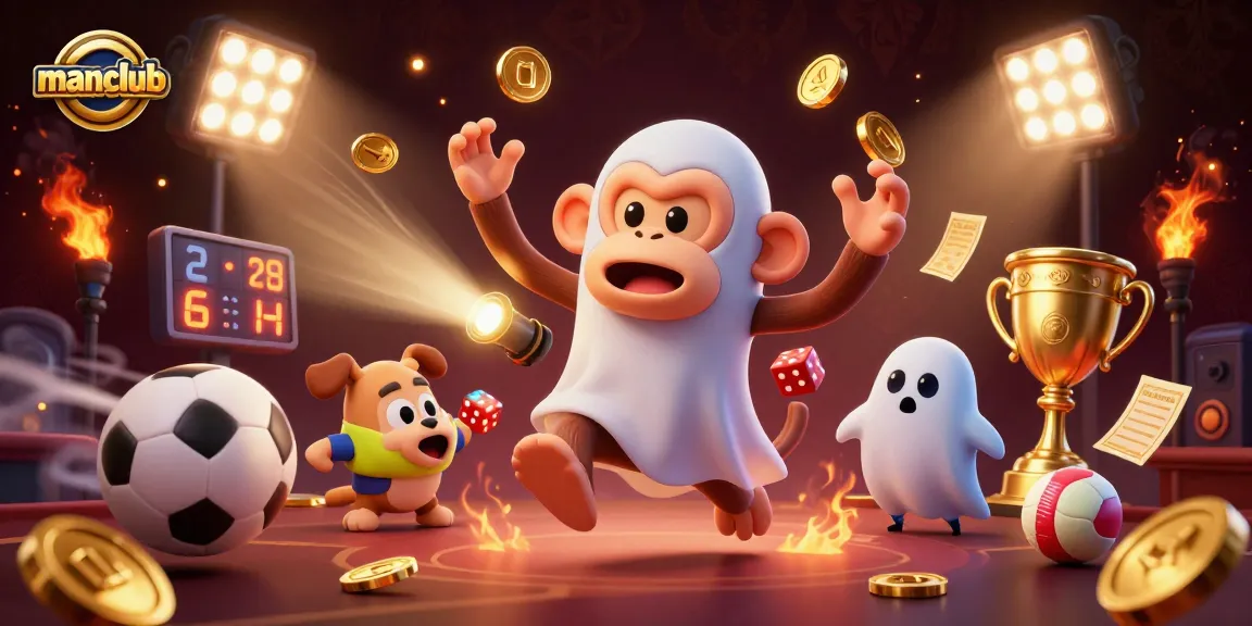 Experience thrilling wins at manclub casino while a playful poltergeist juggles golden treasures.