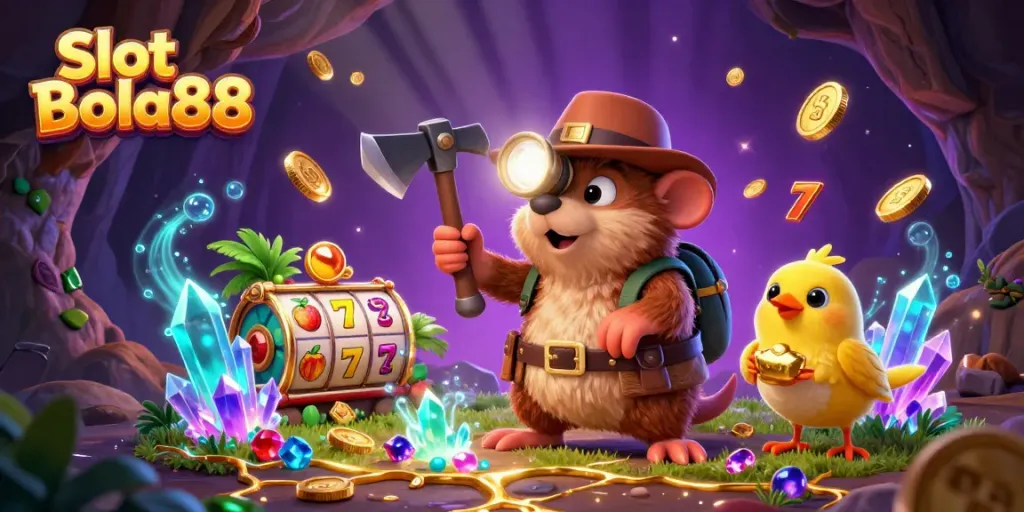 Experience Slot Bola88’s thrilling slot adventure with vibrant characters and dynamic gaming elements.