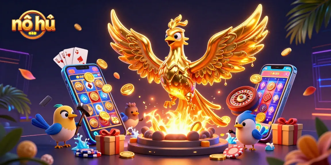 Experience thrilling nổ hũ adventures with our enchanting golden phoenix and slot game elements!