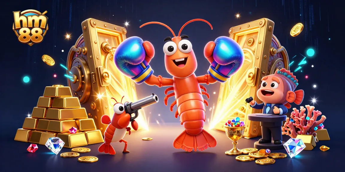 Engage in thrilling gameplay with hm 88's dynamic 3D casino scene packed with treasures.
