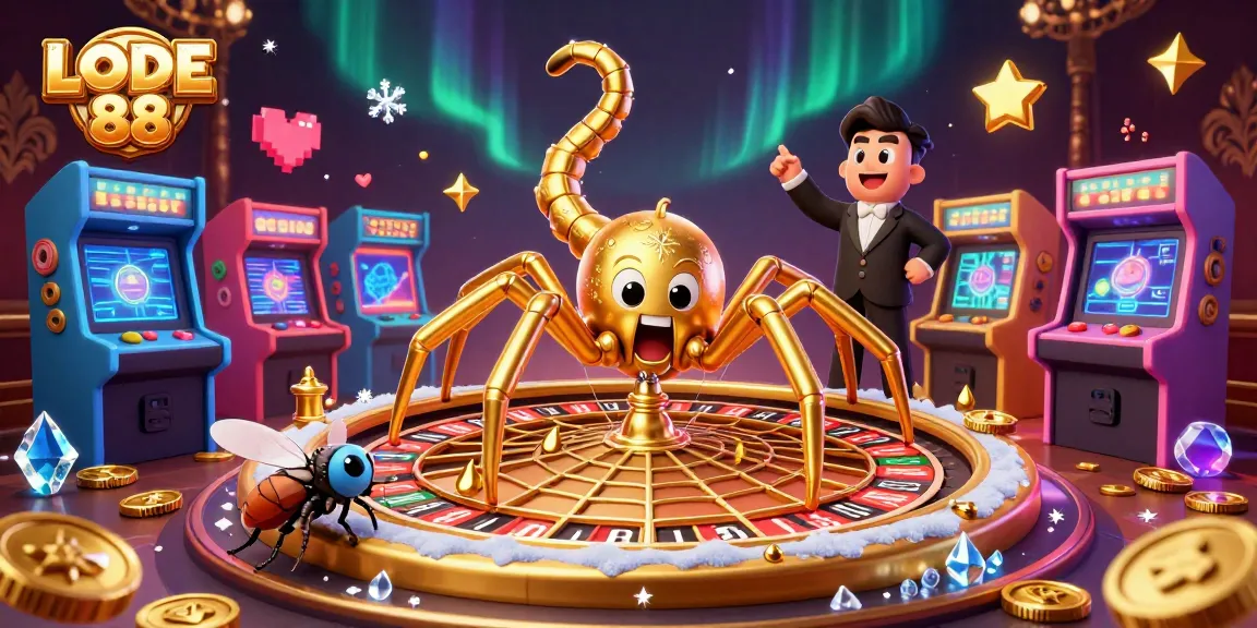 Place bets with LODE 88's thrilling casino atmosphere featuring animated characters and vibrant game elements.