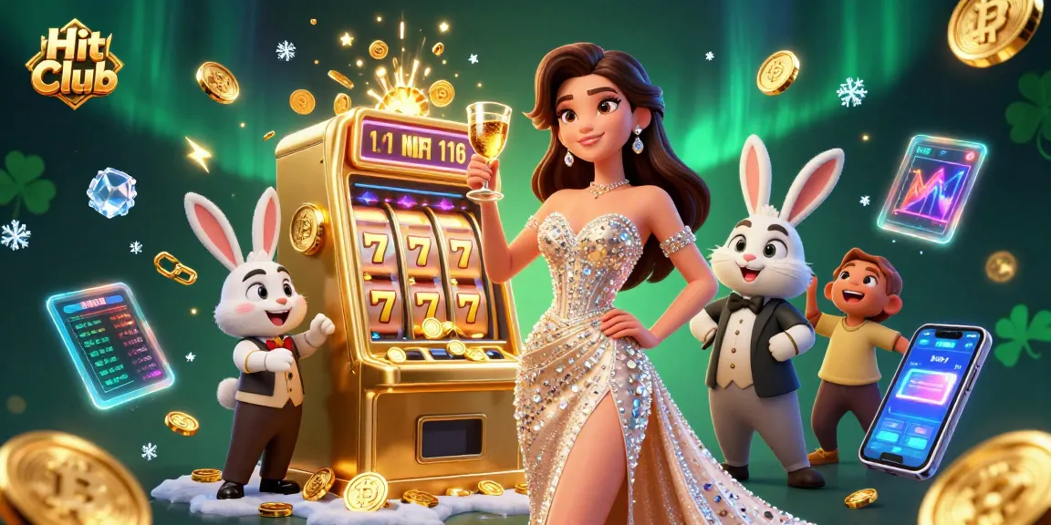 Hit Club features a stunning design with a woman in gold, celebrating big wins at an online gambling platform.