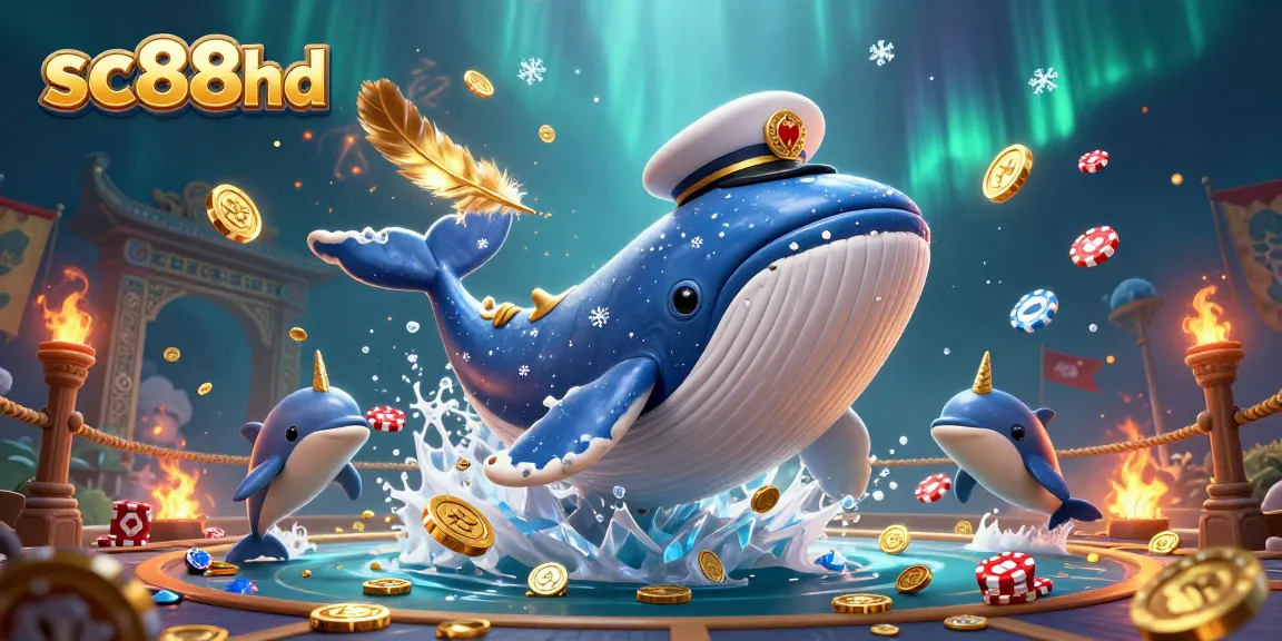 Engage with sc88hd's vibrant casino scene featuring animated ocean creatures and gaming elements.