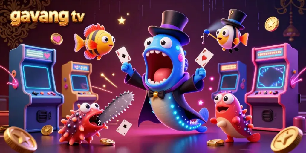Engage with thrilling gambling at gavang tv, featuring vibrant 3D characters and games.
