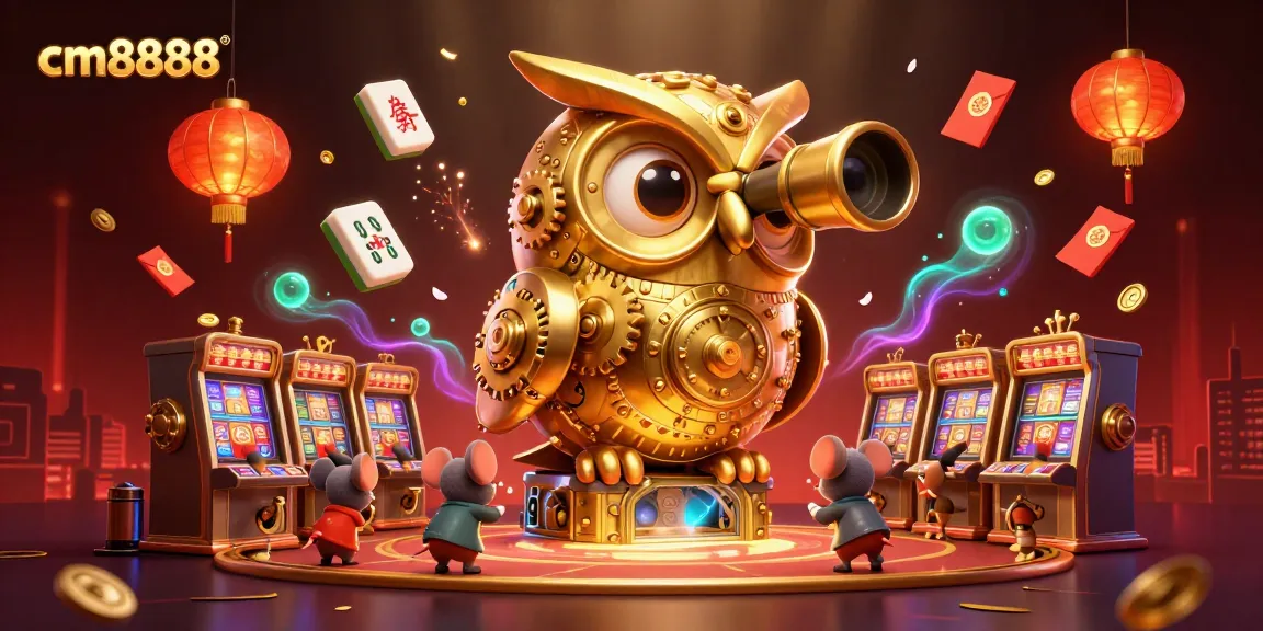Experience exciting gameplay at cm8888 with a 3D illustrated casino scene featuring dynamic characters and elements.