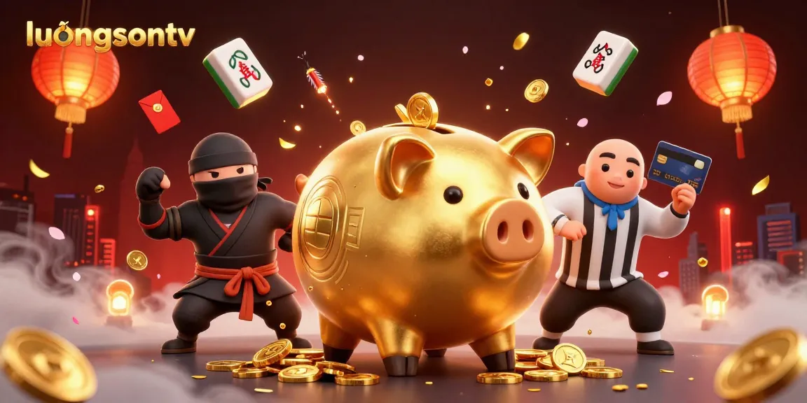 Experience thrilling action on luongsontv with a vibrant 3D casino scene featuring engaging characters.
